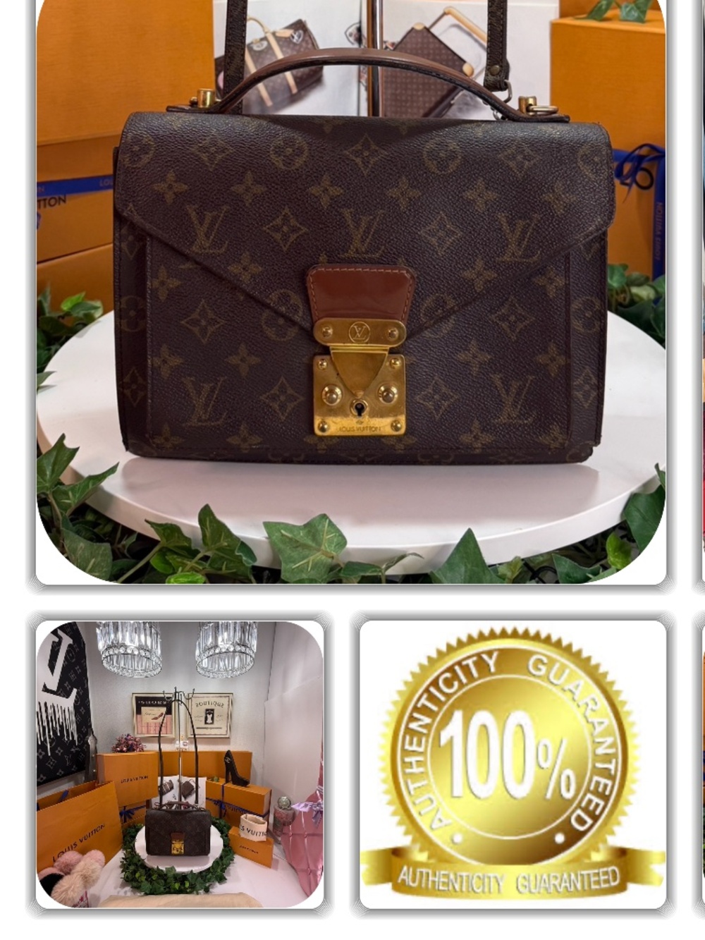 LOUIS VUITTON PM MONOGRAM BREIFCASE HANDBAG!